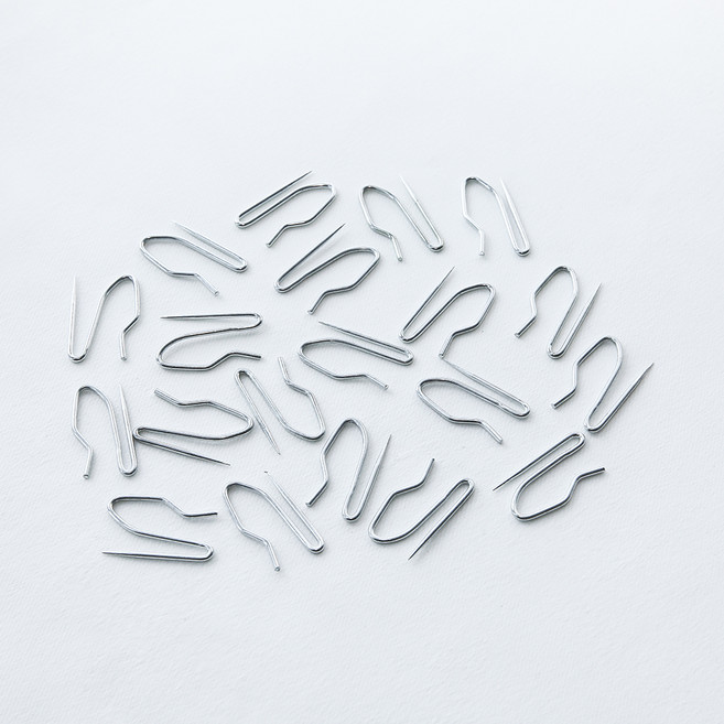 윈도우드레스 커튼핀 1.4cm × 2.6cm, 실버, 20개