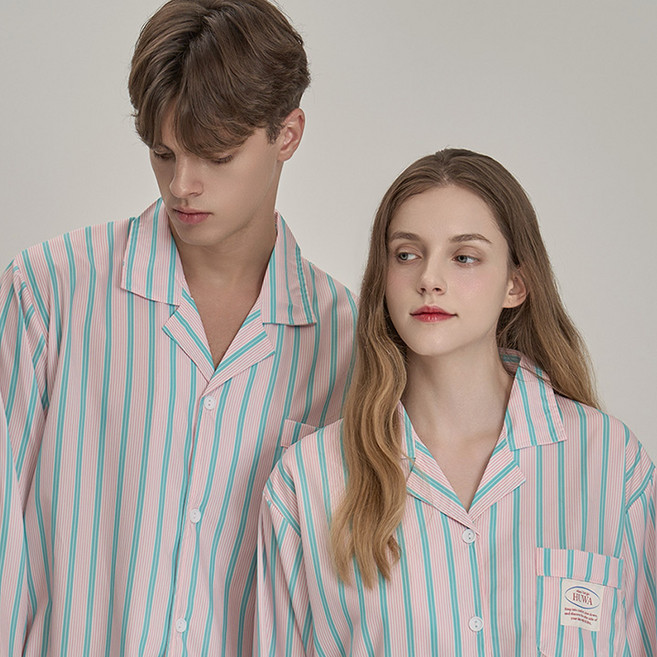 HUWA HUWA Melody Line 長袖情侶睡衣上下套裝