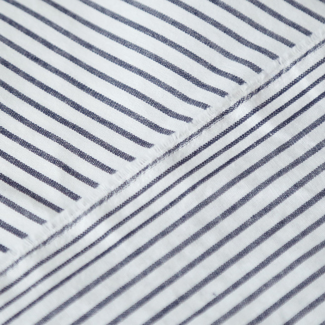 천팜 대폭 30수 선염면 푸린 스트라이프 원단, 그레이 1472, 1개