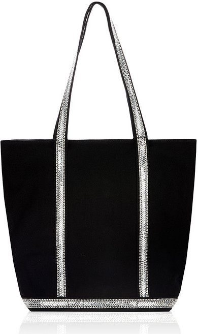 끄레앙 큐빅 스팽글 캔버스 숄더 에코백 CN656