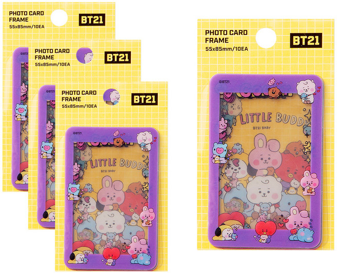 STUDIO EIGHT BT21相片框 10入, 4套, 黃色