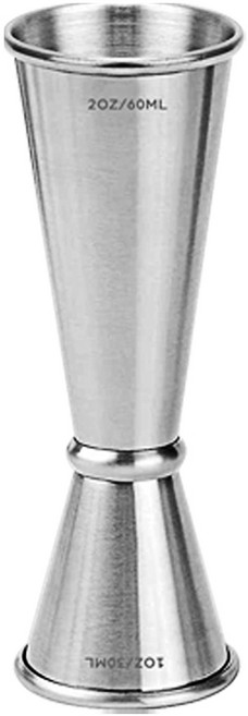 칼딘 홈 텐딩 칵테일 지거 30 60ml, 실버, 1개