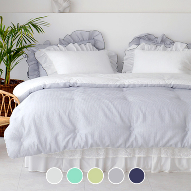 베이직톤 샤인 모달 시어서커 이불 세트