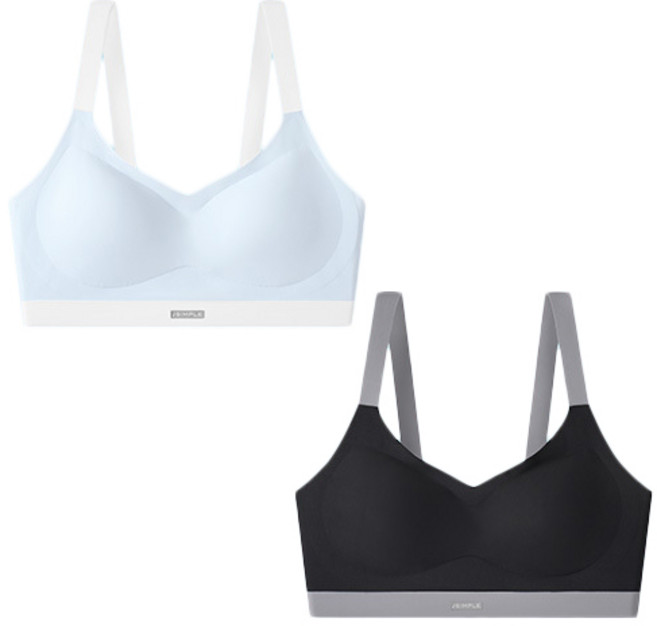 주니데이 심리스 라라라인 학생 브라 2종 세트