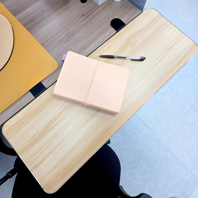 주앤지 다용도 접이식 데스크 확장보드 연장 선반 소형, 우드, 1개