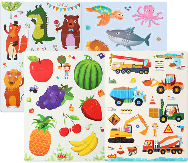 아리아띠 자석퍼즐 4종 세트, 1세트