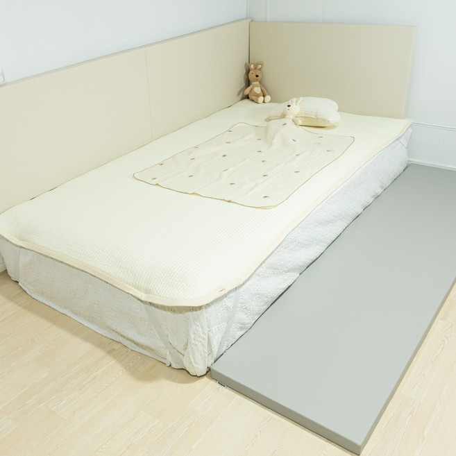 매트메이트 유아용 벽 폴더매트, 그레이, 1개