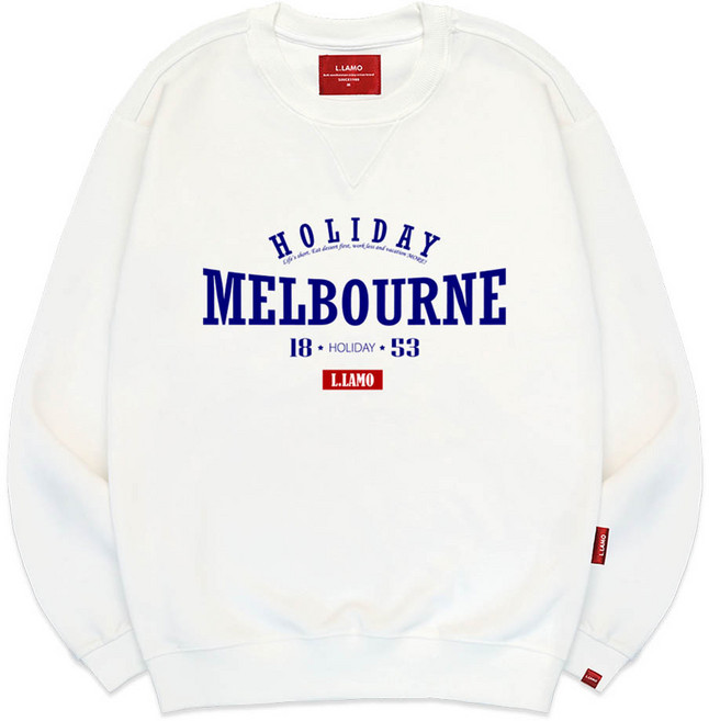 엘라모 남녀공용 3M 멜버른 맨투맨 빅사이즈