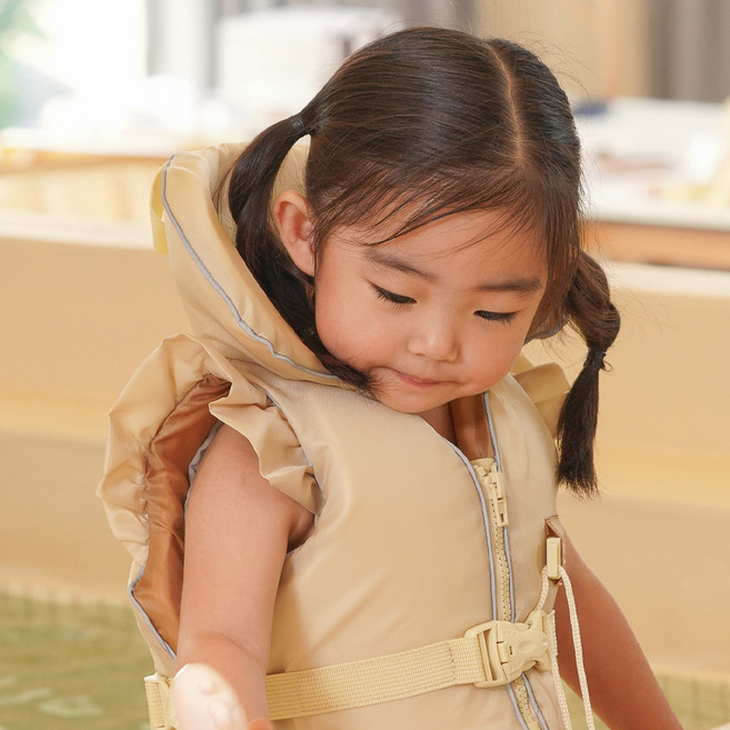 라비베베 유아용 모던핏 조끼 레이스형, 베이지, 1개