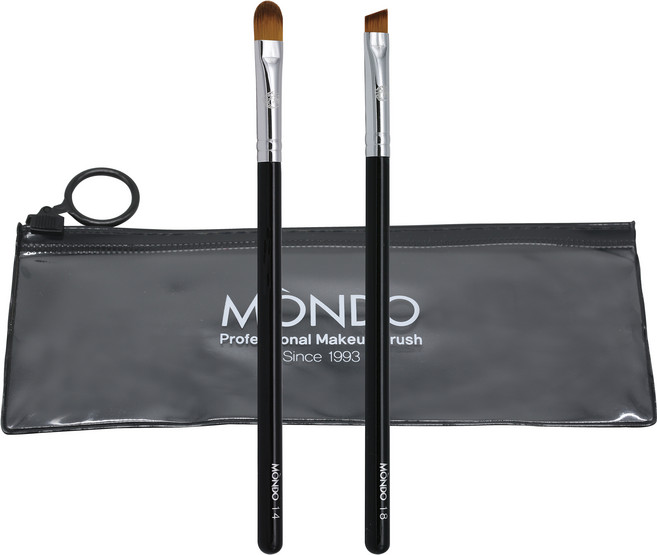 몬도 AM 1418 컨실러 + 앵글아이라이너 브러쉬 + 파우치, 혼합색상, 1개