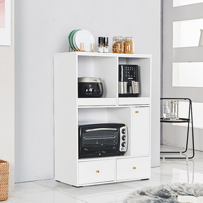 솔로리빙 매직 800 수납 렌지대 기본형, 화이트