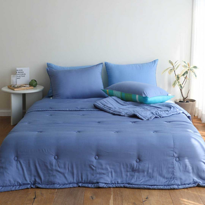 오리고 부드러운 모달 여름 간절기 슬림 차렵이불