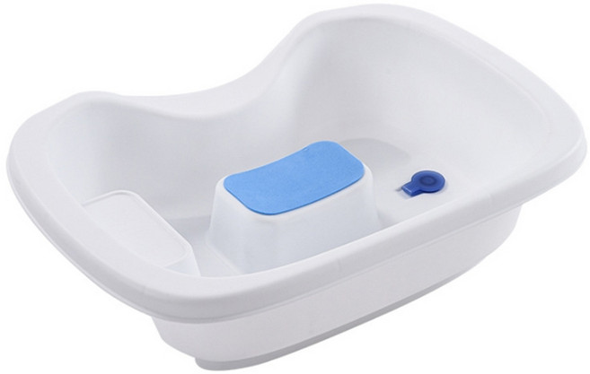 제이라이프 버블 헤어 워시 세발기 대야, 화이트, 1개