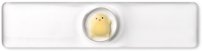 쿠슝 꾹꾹이 키보드 손목 받침대 M WRCSCP-02, 병아리, 1개