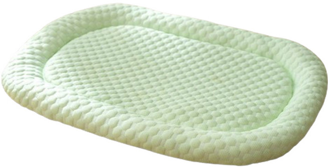 순잠 강아지 엠보싱 구름 여름 방석, 그린사각, 1개