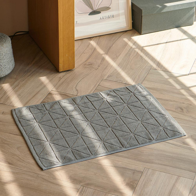 한일카페트 테리 코튼 타월 순면 호텔식 욕실 발매트, 다크그레이