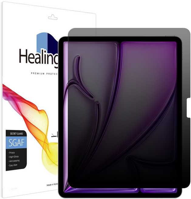 Healing Shield 防窺 隱私 螢幕 保護貼組, 1套, 單一顏色