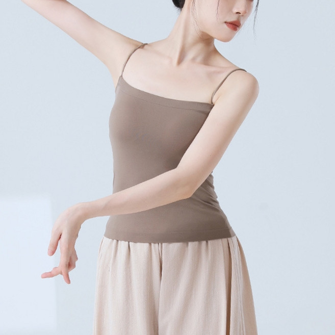 Market Pia女款舞蹈芭蕾舞台練習含墊無袖上衣