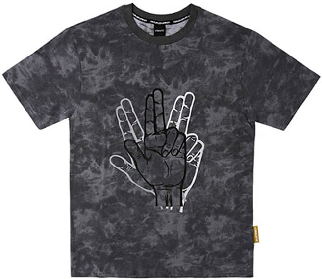 바이브레이트 GOLDLINE FINGER LOGO TSHIRTS