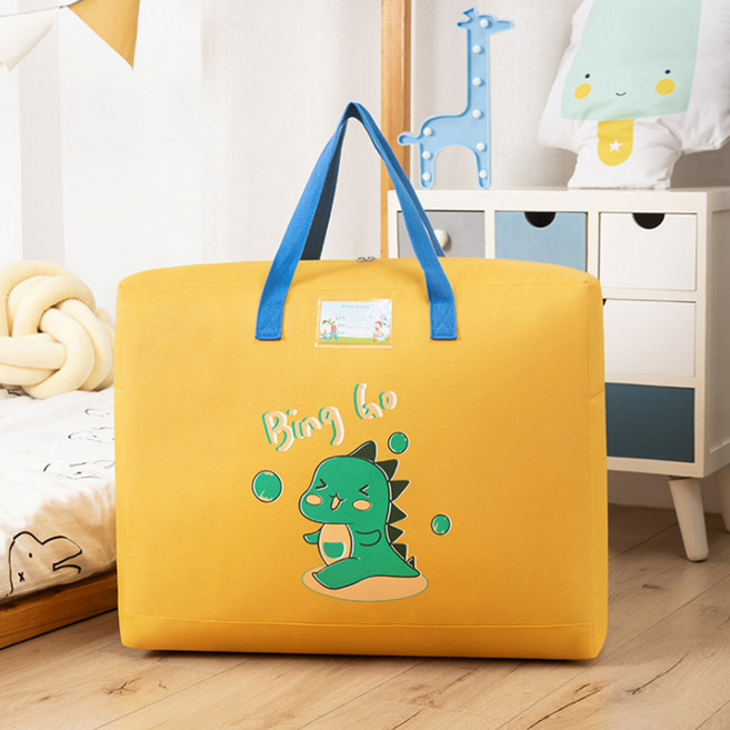다용도 장난감 이불 캠핑용 가방 L, 1개, 공룡 옐로우