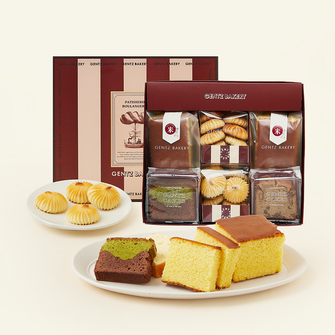 겐츠베이커리 상투과자 세트 2호 1.03kg + 쇼핑백, 1세트