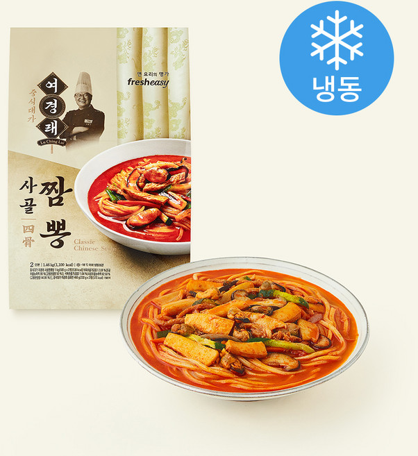 프레시지 중식대가 여경래의 사골 짬뽕 2인분 (냉동), 1.46kg, 1개