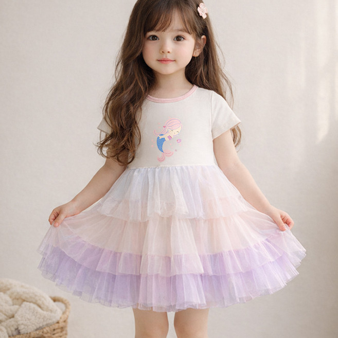 우주아이 아동용 머메이드 샤원피스