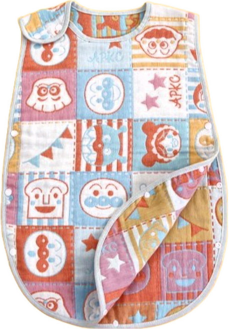 白牌 日式6層紗背心式防踢被, 麵包家族