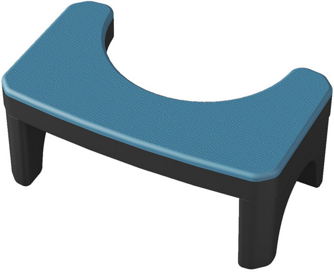 써뉴즈 욕실 자세 발 받침대, 블루