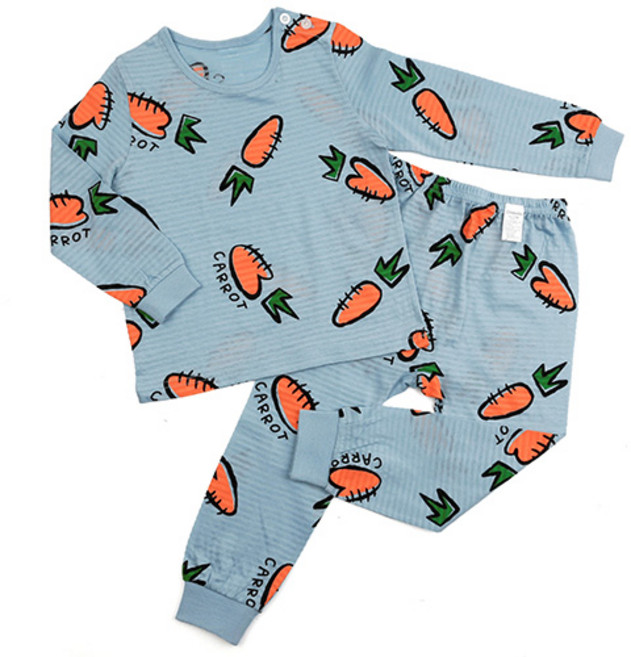 메이키즈 아동용 블루캐럿 9부 쟈가드 상하 세트