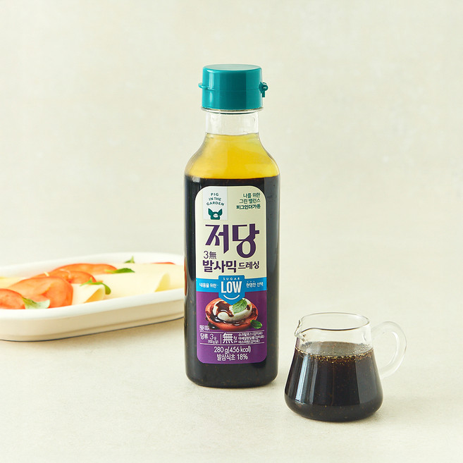 피그인더가든 저당 발사믹 드레싱, 280g, 1개
