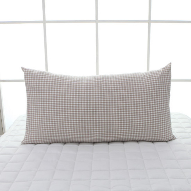 보몽드 국내산 면 30수 선염 사계절 대쿠션 솜포함, 포니체크 테디브라운