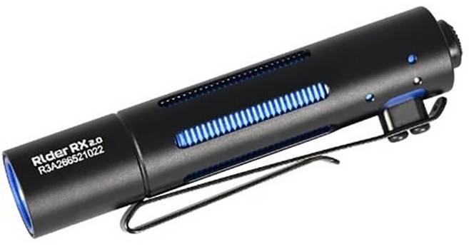 ACEBEAM rider rx 2.0 al 700流明105米EDC手電筒 一鍵尾按 AA/14500電池兼容 輕巧便攜, 1入, 黑色