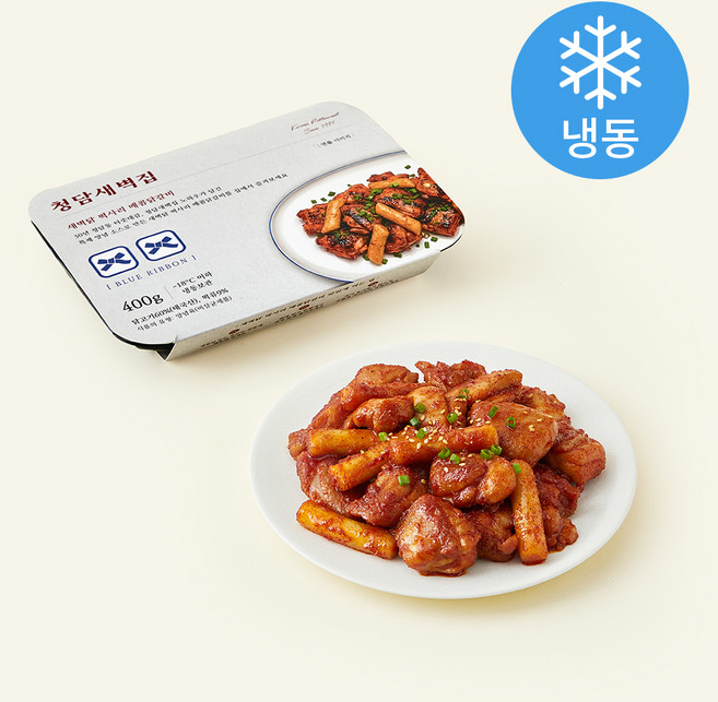 청담새벽집 새벽닭 떡사리 매콤 닭갈비 (냉동), 400g, 1개