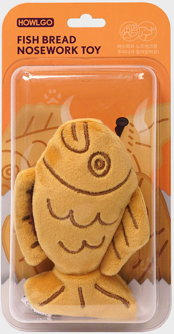 하울팟 반려견 붕어빵 노즈워크 토이, 혼합색상, 1개