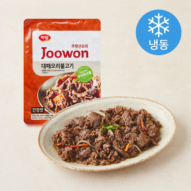 주원산오리 대패 오리 불고기 (냉동), 1개, 700g