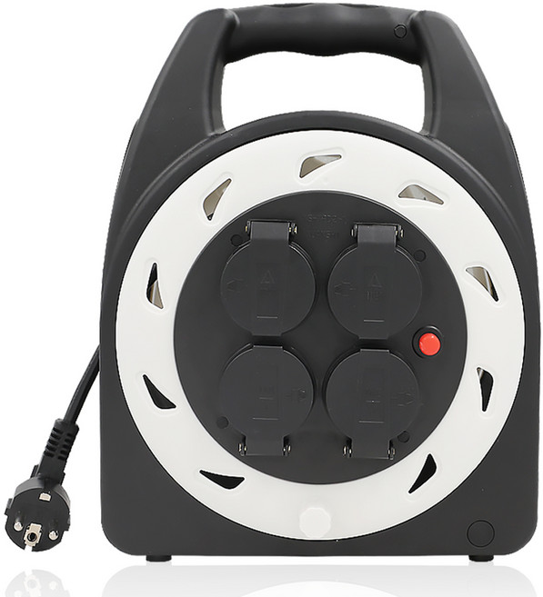 TGIC 케이블 코드 릴 4구 1.0SQ XS-XPH2-1, 1개, 15m