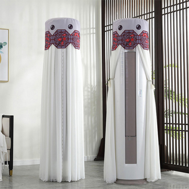 에어 동양 문양 레이스 에어컨커버, TYPE 04