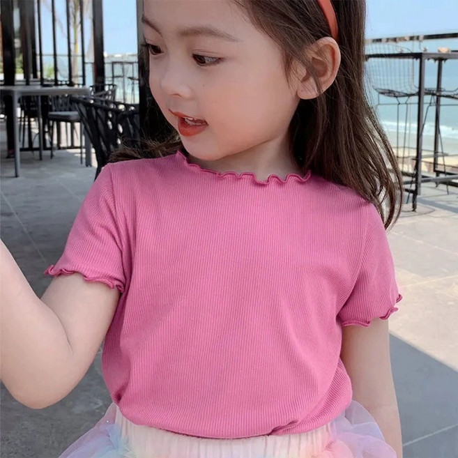 Arbe 女童波浪短袖T恤