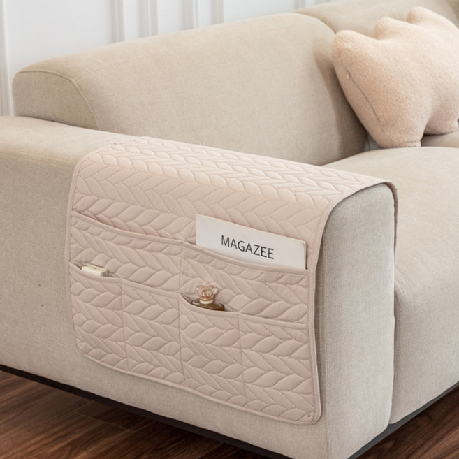 러빙랩 쇼파 팔걸이 수납 파우치, 베이지