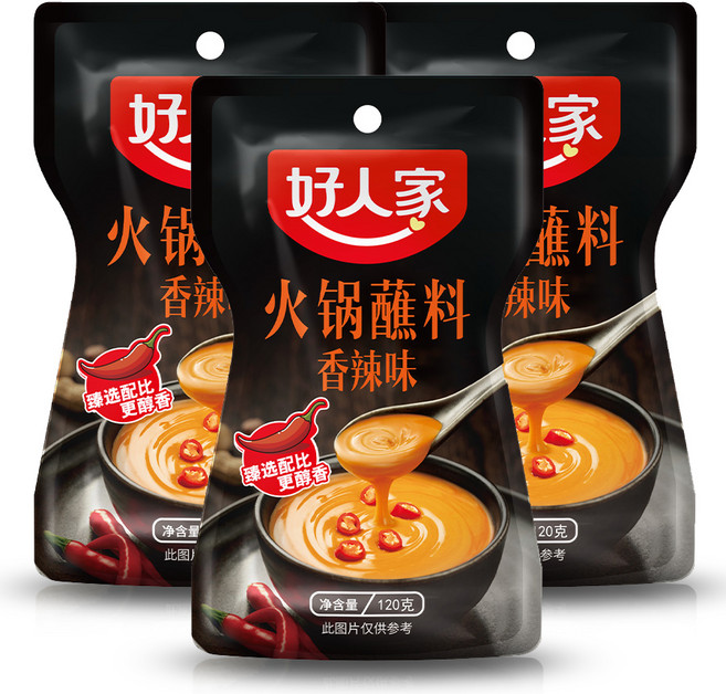 호인가 즈마장 훠궈 찍먹소스 향라맛, 120g, 3개