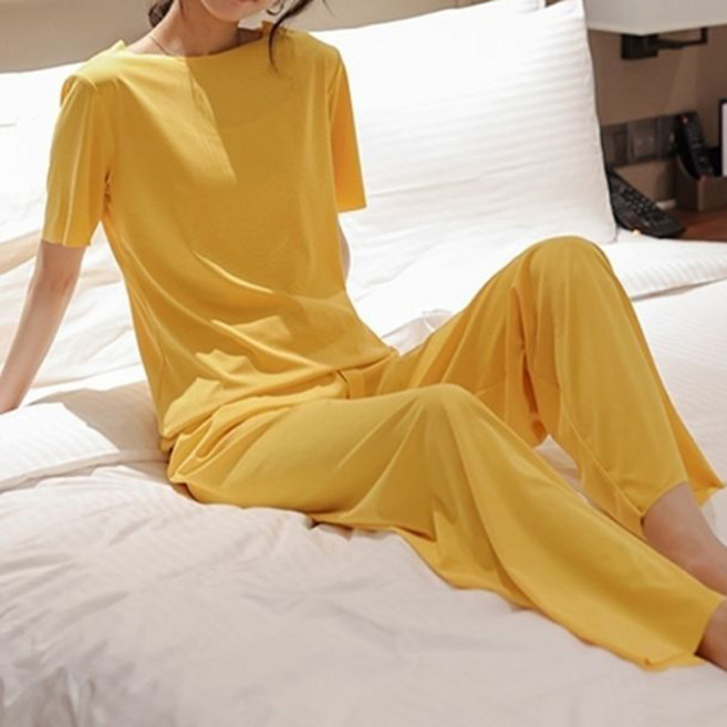 티앤쿠키 여성용 잠옷 티셔츠 팬츠 세트 DT0451