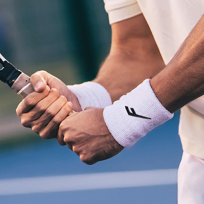 프로스펙스 퍼포먼스 스포츠 손목 밴드 2p, 화이트, 1개