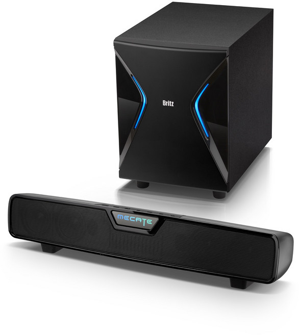 브리츠 올인원 게이밍 사운드바 우퍼 스피커 세트, BR-GS7000