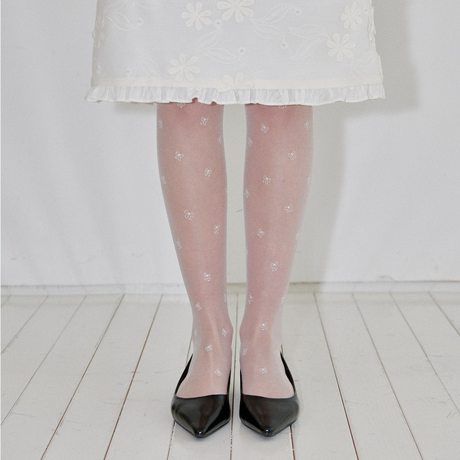 오앨 RIBBON DOT STOCKING