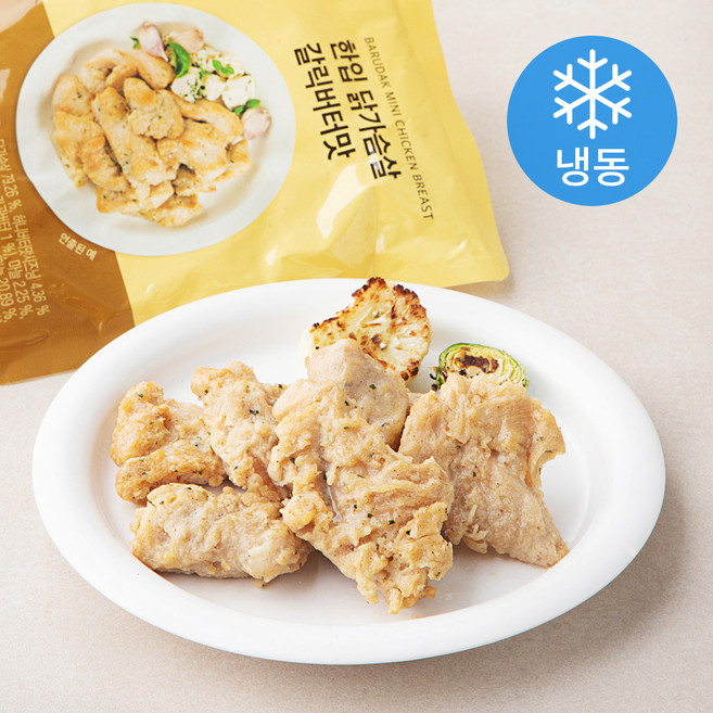 바르닭 한입 닭가슴살 갈릭버터맛 (냉동), 100g, 1개입, 8개