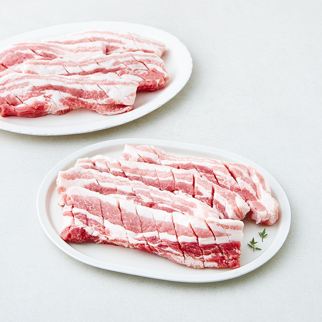 선진포크한돈 칼집 삼겹살 로스 (냉장), 1개, 1kg