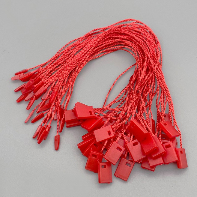 만들하비 의류 원터치 택 태그 라벨 끈, 05 레드, 1개