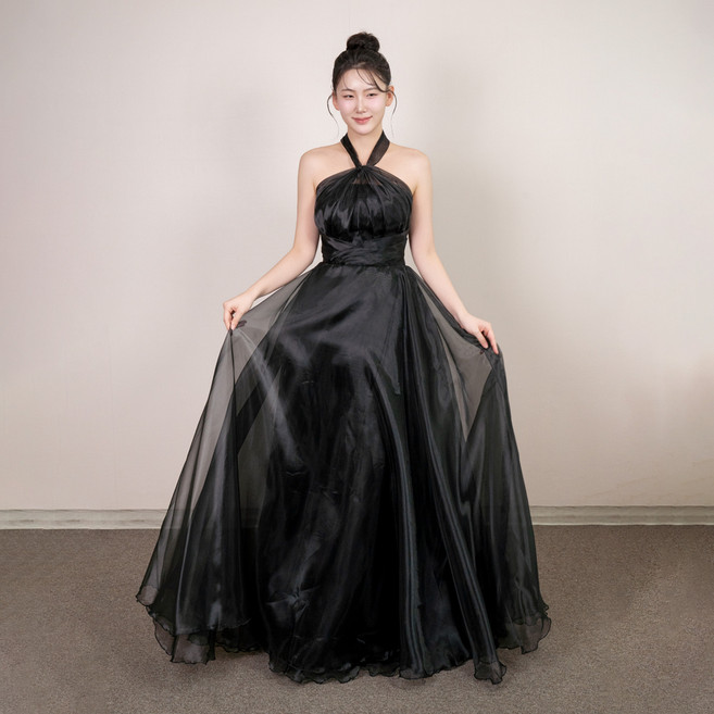 릴리드레스 오헤 홀터넥 오간자 드레스 LDP145