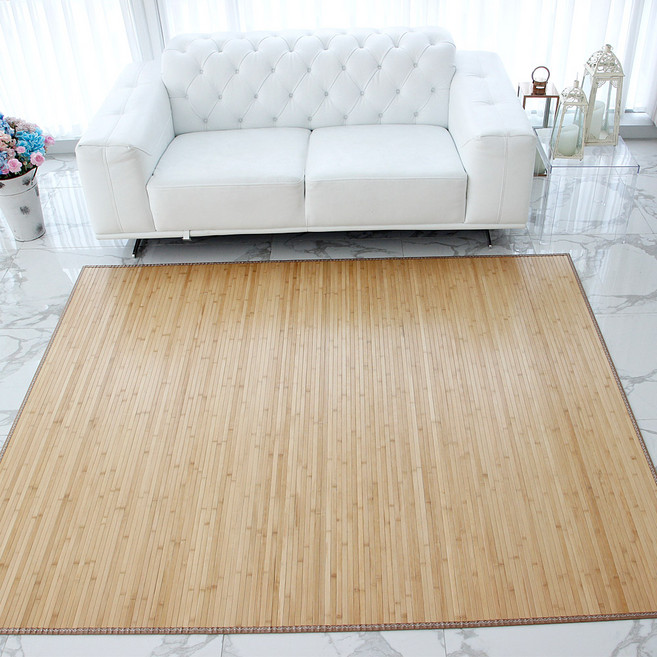 리앤데코 17mm 오크형 왕대나무자리, 대나무색